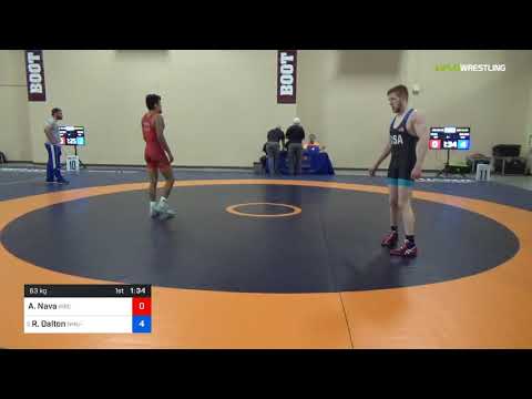 2018 Marine Corps US Open/UWW Junior Greco Roman 63 Con 8 #2 - Angel Nava (WBC) Vs. Reese Dalton (