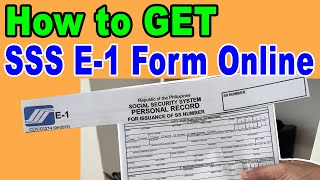 Download lagu How to Get SSS E1 Form Online mp3
