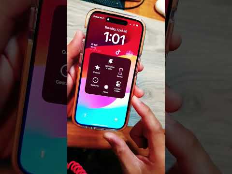 how to turn off Assistive Touch on the lock screen on iPhone iOS 17 #smartphone #ifixit