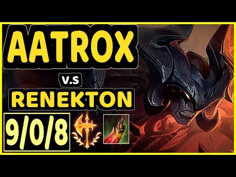 MAGIFELIX (AATROX) vs RENEKTON - 9/0/8 KDA MID CHALLENGER GAMEPLAY - EUW