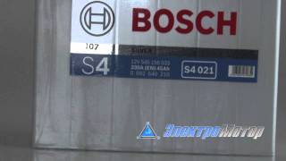 Bosch 6СТ-40 S4 Silver (S40 190) - відео 1