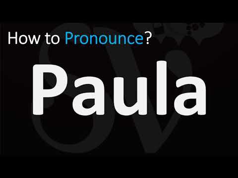 How to Pronounce Paula? (CORRECTLY)