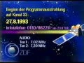 ZDF Sendestart Analog Infotafel zum Start auf Satellit 1993 / RTL5 Testbild