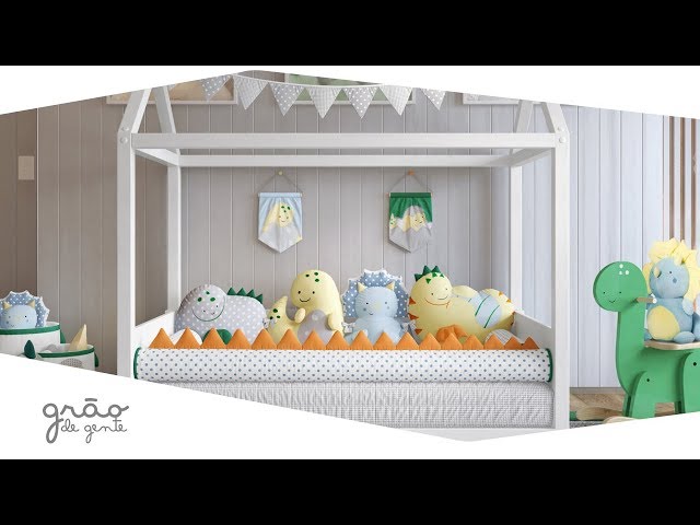 Quarto de Bebê Montessoriano Amiguinhos Dino | Grão de Gente