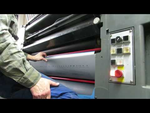 Plate change Heidelberg SM 102 FP