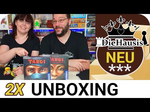 Unboxing | TARGI + Erweiterung (KOSMOS) (deutsch)  - Spielklassiker für nur 2 Personen