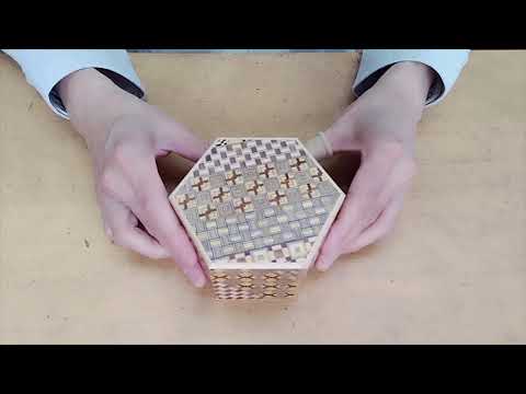 Hexagon 6 steps Japanese puzzle box / hex6y