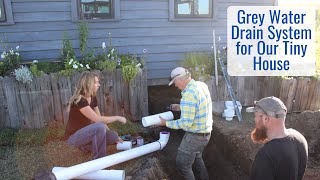 Adding a Grey Water Drain System for Our Tiny House, Start to Finish Installation