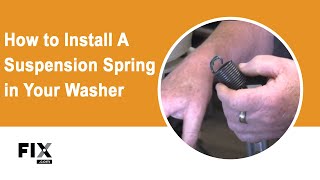 Washer Repair: How to Install a Suspension Spring in Your Washer
