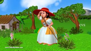 Little Bo Peep has Lost her Sheep - 3D Animation English Nursery rhymes for children