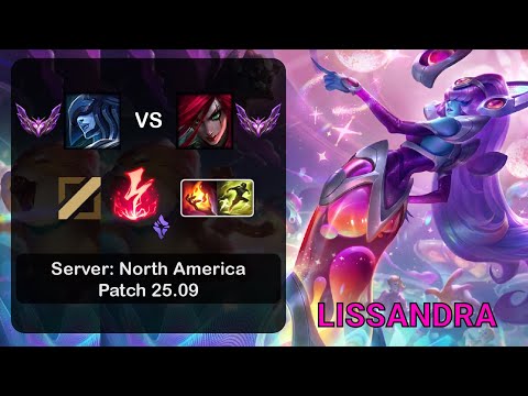 Lissandra Mid vs Katarina - NA Master - Patch 25.09