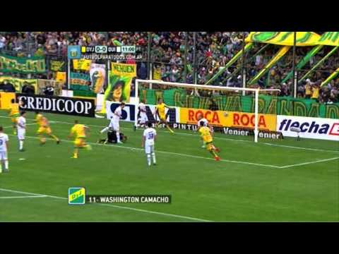 Gol de Camacho. Defensa 1 - Quilmes 0. Fecha 3. Torneo Primera División 2014. FPT