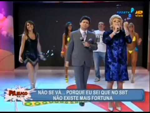 Pânico na TV 19/12/10 - Silvio Santos e Hebe Cantando no Palco