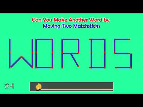 Can you make another word from the existing one? | Matchstick Word Puzzles #34 | Brain Teaser