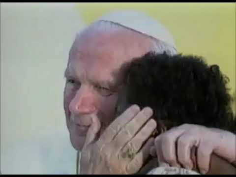 Pope john paul II with children
