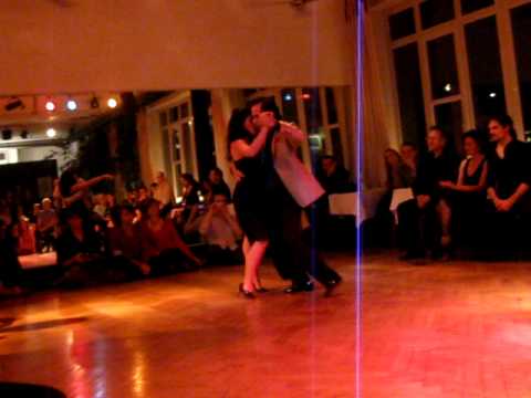 Ezequiel Paludi and Geraldine Rojas are dancing to a tango