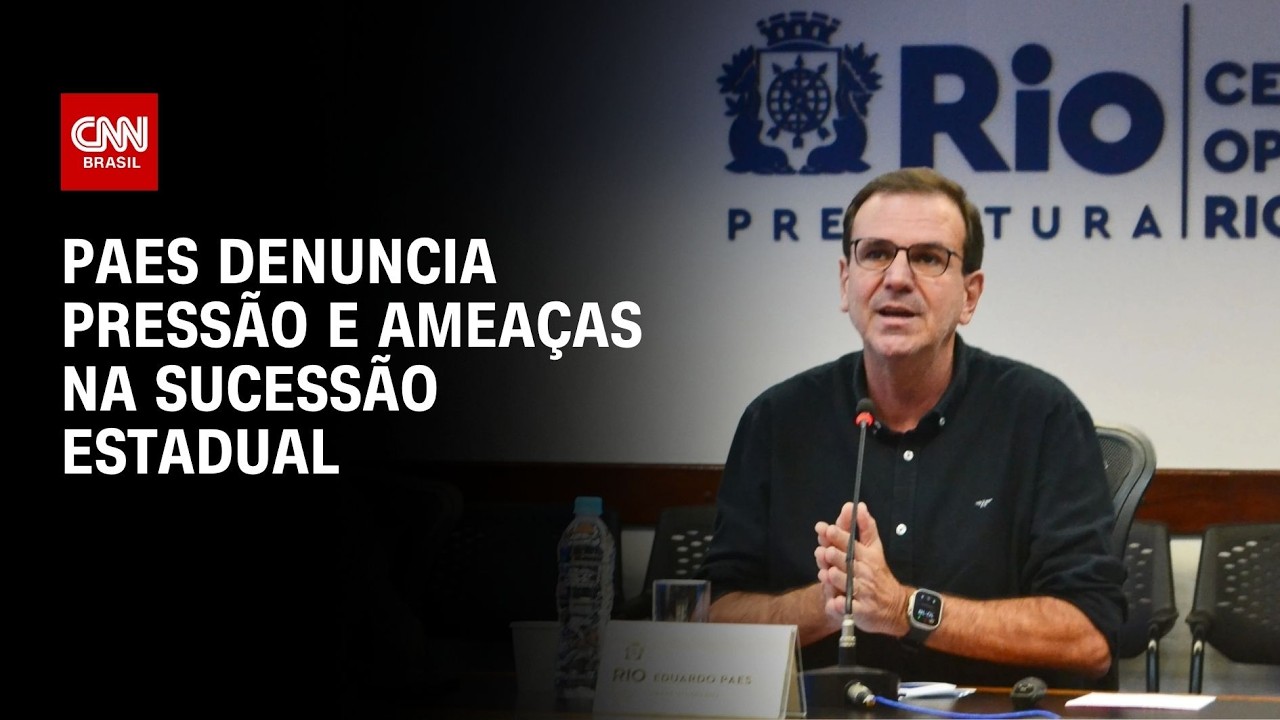 Paes denuncia pressão e oferta de cargos na sucessão do RJ | BASTIDORES CNN