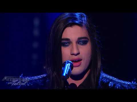 Andrew De Leon Blows The Audience Away With His Falsetto Voice - America's Got Talent Semifinals