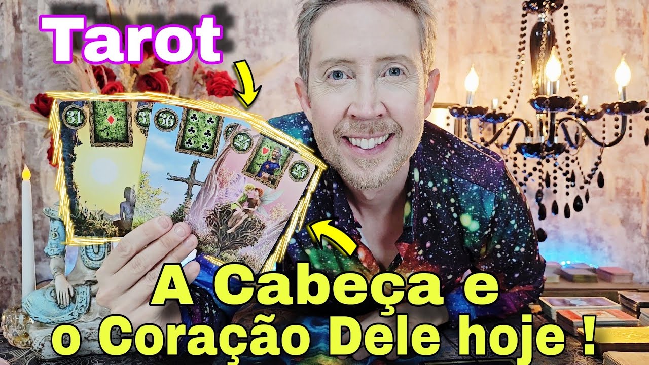 A Cabeça e o Coração Dele hoje ! O ele pensa e sente por você hoje?Tarot de hoje-Rei do oraculo hoje