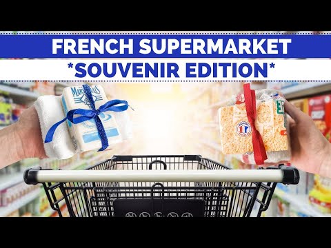 French souvenirs from the grocery store in France