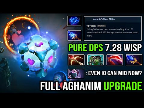 CANCER MID WISP IS BACK IN 7.28 Absolute Broken Pure DPS with Full Aghanim Upgrade Top Immortal DotA