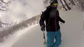 preview picture of video 'HD Powder skiing - GoPro Hero2'