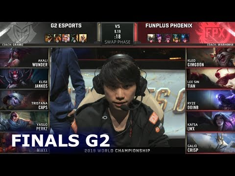 FPX vs G2 - Game 2 | Grand Finals S9 LoL Worlds 2019 | FunPlus Phoenix vs G2 eSports G-2