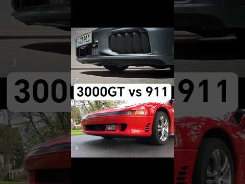 Mitsubishi 3000GT VR-4 vs Porsche 911 Turbo S (1993, 2026) | Active Aero, Sound