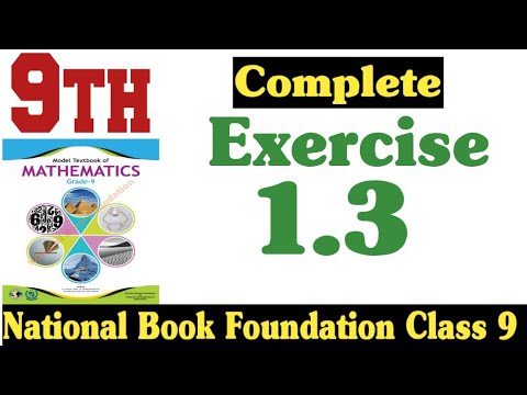 Class 9 maths chapter 1 exercise 1.3 new book| National Book Foundation Class 9 Maths |Fazal Academy