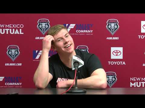 UNM Men's Basketball Media Availability - Clay Patterson (3/3/2022)