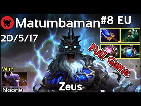 Matumbaman [CHAOS] plays Zeus!!! Dota 2 Full Game 7.22