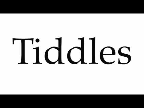 How to Pronounce Tiddles
