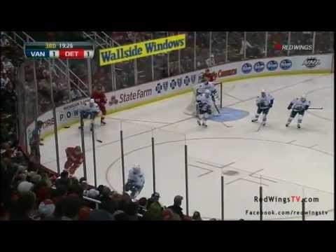 Niklas Kronwall Nails David Booth 02/23/12