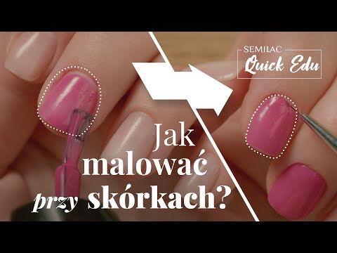 How to apply hybrid nail polish to cuticles? || QUICK EDU