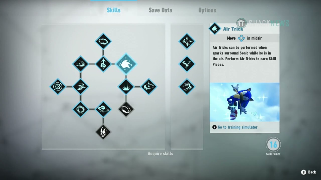 Sonic Frontiers - All Skills from Skill Tree Footage | Starbrine2020