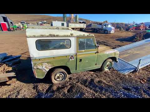 1955 Land rover Series 1 107" pickup &  2A salvaged from a junk yard.