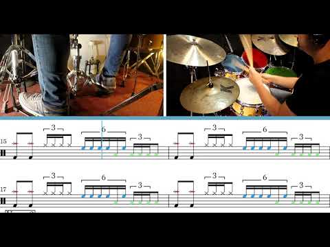 The Beatles Come Together - drum cover transcription