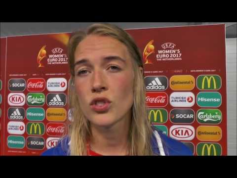 Dagny Brynjarsdottir after Iceland - Switzerland on 22.07.2017