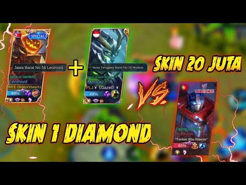 TOP GLOBAL LEOMORD + TOP GLOBAL MOSKOV VS JHONSON TRANSFORMERS | BEST BUILD LEOMORD - Mobile Legends