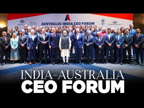 PM Modi participates in India-Australia CEO Forum