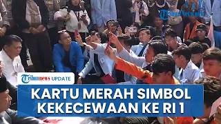 Unjuk Rasa BEM Nusantara di Sumsel Unjuk Kartu Merah sebagai Simbol Kekecewaan terhadap Prabowo