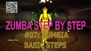Learn zumba step by step | #07 Cumbia : Basic Steps | Zumba Basics