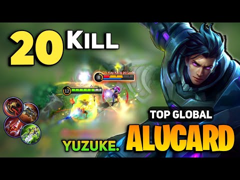 20 KILL! Legend Alucard Yuzuke Gameplay [ Top Global Alucard Best Build ] - Mobile Legends Gameplay