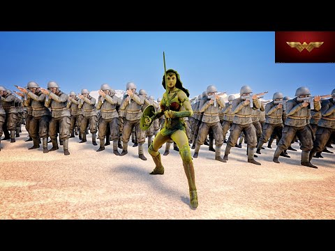 Wonder Woman Vs 20000 Germans| Americans vs Germans | Fight Scene | Ultimate Epic Battle Simulator