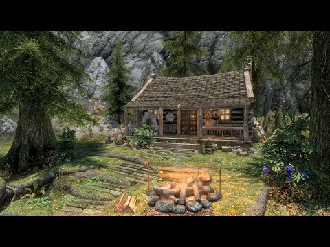 Skyrim SE Mod - Hunter's Cabin - Great Starter Player Home