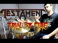 TESTAMENT - Trial by Fire - Drum Cver 