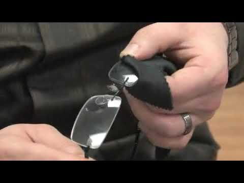 Cleaning Rimless Glasses with Microfiber Cloth