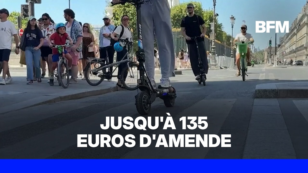 Le casque et le gilet fluo désormais obligatoires en trottinette électrique à Paris