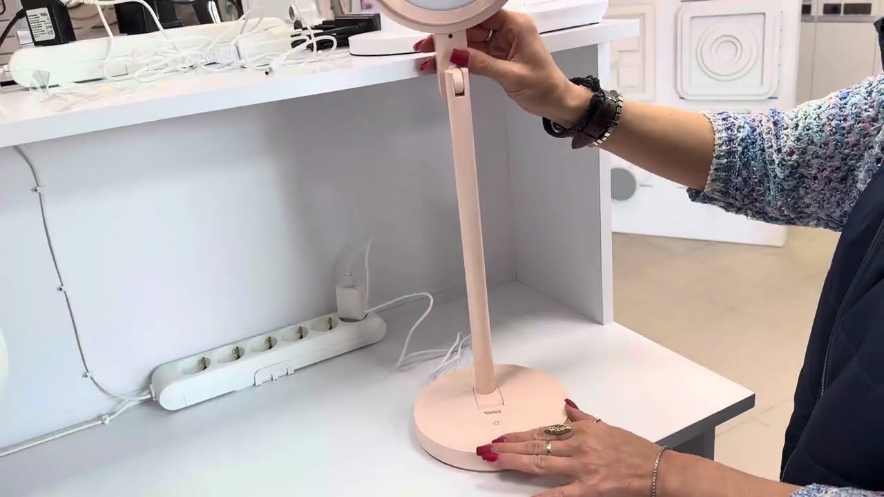 Настольная лампа аккумуляторная LED BARBIE 9W 400LM 4200K розовый Violux 540014