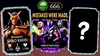 MK Mobile. FREE DIAMOND Gift! Unlocking Shao Kahn. I Might Have Opened Make It Rain Pack... REGRET.